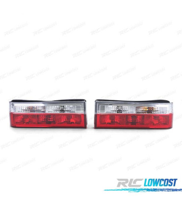 PILOTOS BMW E30 82-87 CABRIO 82-90 ROJO CROMO