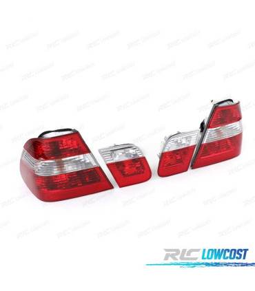 PILOTOS BMW E46 98-01 ROJO BLANCO