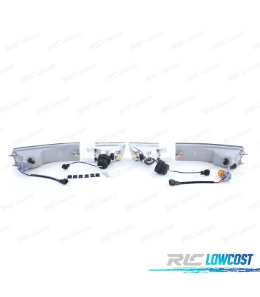 FAROS ANTINIEBLA CON INTERMITENTE VOLKSWAGEN VW GOLF 3 AHUMADO FONDO NEGRO