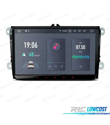 RADIO GPS ANDROID 11 PARA VOLKSWAGEN VW SEAT SKODA HEXA-CORE 4GB RAM+64GB ROM
