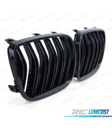 PARRILLAS DOBLES BMW X3 E83 06-11 NEGRO BRILLO