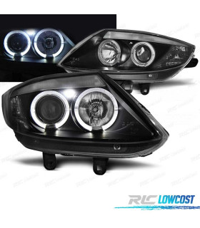 FAROS BMW Z4 E85 03-09 OJOS ANGEL FONDO NEGRO LED