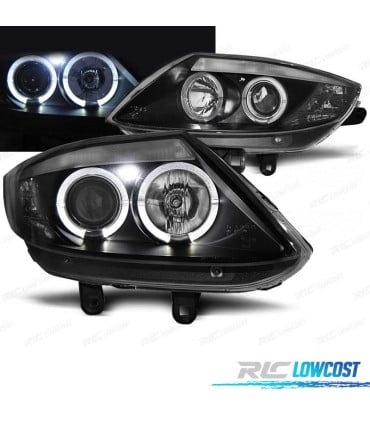 FAROS BMW Z4 E85 03-09 OJOS ANGEL FONDO NEGRO LED