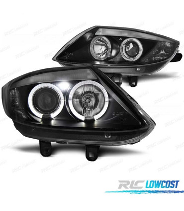 FAROS BMW Z4 E85 03-09 OJOS ANGEL FONDO NEGRO