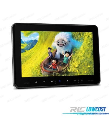 PANTALLA REPOSACABEZAS 9" PULGADAS DVD SD USB HDMI AV IN OUT JUEGOS 32 BITS