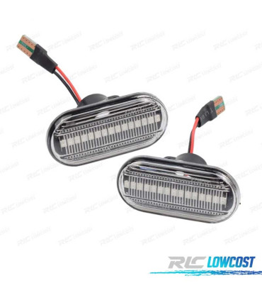 INTERMITENTES NISSAN OPEL MOVANO VIVARO RENAULT CLIO MEGANE TWINGO SCENIC LATERALES LED DINAMICOS FONDO NEGRO