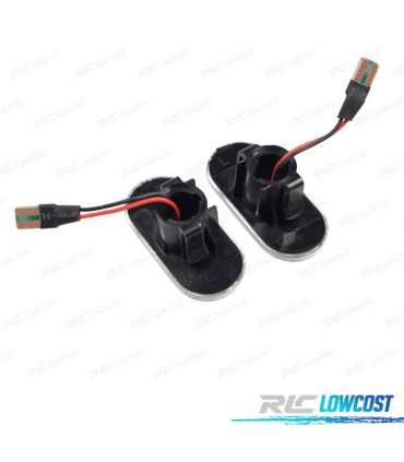 INTERMITENTES NISSAN OPEL MOVANO VIVARO RENAULT CLIO MEGANE TWINGO SCENIC LATERALES LED DINAMICOS FONDO NEGRO