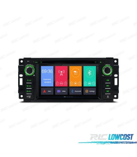RADIO GPS ANDROID 11 PARA JEEP DODGE CHRYSLER