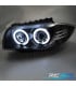 FAROS BMW E81 E87 E82 E88 OJOS ANGEL FONDO NEGRO