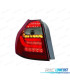 PILOTOS BMW E87 04-07 LED ROJO CROMO