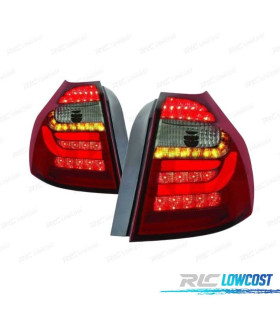 PILOTOS BMW E87 04-07 LED ROJO CROMO
