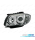 FAROS BMW E81 E87 E82 E88 OJOS ANGEL FONDO CROMO