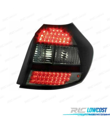 PILOTOS BMW E87 04-07 LED FONDO CROMO AHUMADO