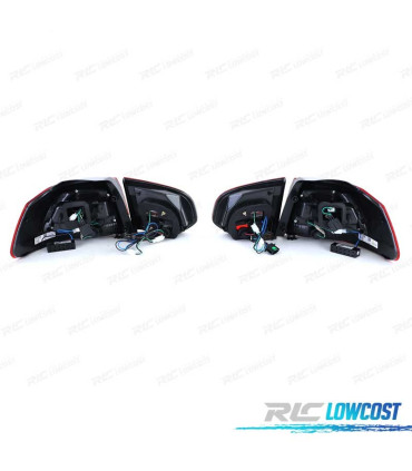 PILOTOS LED PARA VOLKSWAGEN VW GOLF 6 08-12 ROJO BLANCO LED