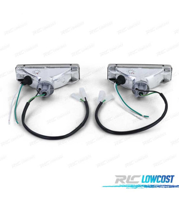 INTERMITENTES LATERALES VOLKSWAGEN VW GOLF JETTA POLO CRISTAL CLARO NEGRO CON LUCES DE POSICIÓN