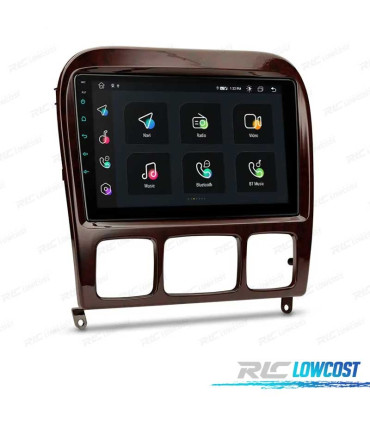 RADIO GPS ANDROID 10 PARA MERCEDES CLASE S W220 98-05 4G