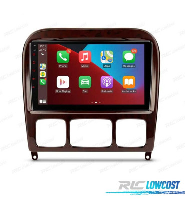 RADIO GPS ANDROID 10 PARA MERCEDES CLASE S W220 98-05 4G