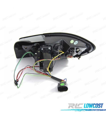 PILOTOS PARA SEAT IBIZA 08-12 LIGHT BAR ROJO CROMO 3 PUERTAS