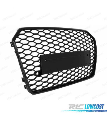PARRILLA AUDI A6 4G 14-18 LOOK RS6 NEGRO BRILLO