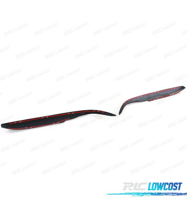 PESTAÑAS DE FAROS BMW E46 SEDAN TOURING 01- NEGRO