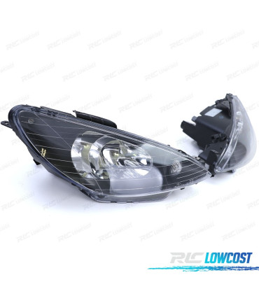 FAROS PEUGEOT 206 03- 06 CABRIO HATCHBACK SW GTI NEGRO H7