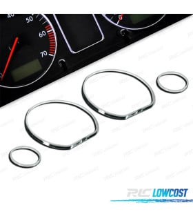 AROS CUADRO DE INSTRUMENTOS VOLKSWAGEN VW GOLF 3 VENTO 91-97 CROMO