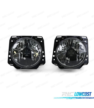 FAROS VOLKSWAGEN VW GOLF 2 83-91 IRON CROSS NEGRO AHUMADO