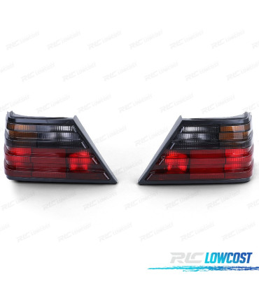 PILOTOS MERCEDES W124 85-93 ROJO NEGRO