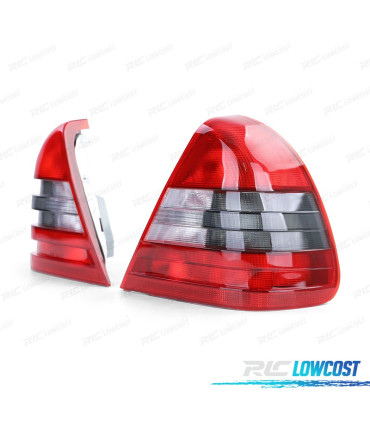 PILOTOS MERCEDES CLASE C W202 93-97 ROJO BLANCO