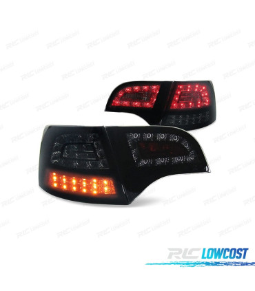 PILOTOS FULL LED AUDI A4 B7 04-08 AVANT NEGRO