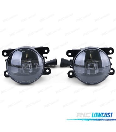 FAROS ANTINIEBLA VARIOS MODELOS LED CITROEN DACIA FORD JAGUAR NISSAN OPEL PORSCHE PEUGEOT RENAULT 01-15 NEGRO AHUMADO