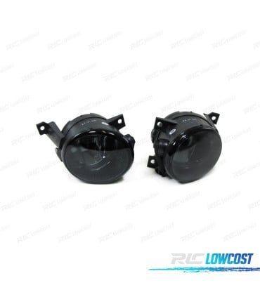 FAROS ANTINIEBLA PARA VOLKSWAGEN VW POLO 6R TIGUAN TOURAN CADDY EOS NEGRO AHUMADO