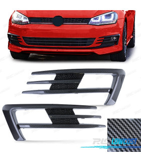 REJILLAS NIEBLA PARA VOLKSWAGEN VW GOLF 7 12-17 LOOK GTI CARBONO
