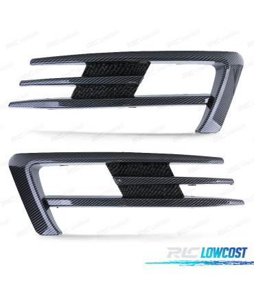 REJILLAS NIEBLA PARA VOLKSWAGEN VW GOLF 7 12-17 LOOK GTI CARBONO