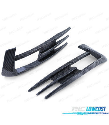REJILLAS NIEBLA PARA VOLKSWAGEN VW GOLF 7 12-17 LOOK GTI CARBONO