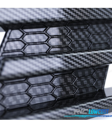 REJILLAS NIEBLA PARA VOLKSWAGEN VW GOLF 7 12-17 LOOK GTI CARBONO