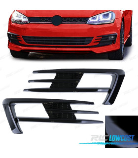 REJILLAS NIEBLA VOLKSWAGEN VW GOLF 7 12-17 LOOK  GTI NEGRO BRILLO