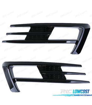 REJILLAS NIEBLA VOLKSWAGEN VW GOLF 7 12-17 LOOK  GTI NEGRO BRILLO
