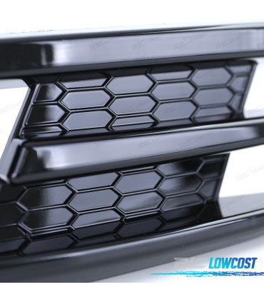 REJILLAS NIEBLA VOLKSWAGEN VW GOLF 7 12-17 LOOK  GTI NEGRO BRILLO