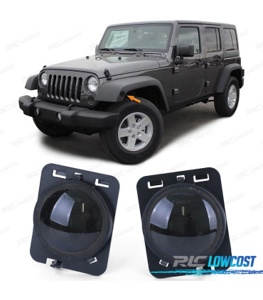INTERMITENTES LATERALES JEEP WRANGLER JK 07-17 LED NEGRO