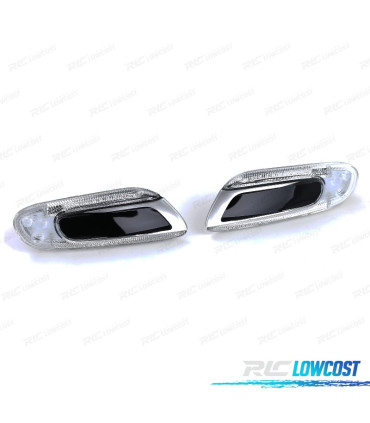 INTERMITENTES LATERALES PARA MINI COOPER F55 F56 F57 13- LED NEGRO PLATA