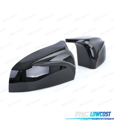 CARCASAS ESPEJO BMW E70 E71 E72 LOOK M NEGRO BRILLO