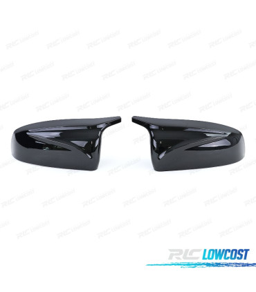 CARCASAS ESPEJO PARA BMW E70 E71 E72 LOOK M NEGRO BRILLO