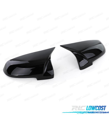 CARCASAS ESPEJO PARA BMW F10 F11 LCI F07 LOOK M NEGRO BRILLO