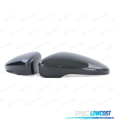 CARCASA ESPEJOS PARA VOLKSWAGEN VW SCIROCCO PASSAT BEETLE CARBONO