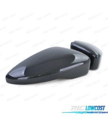 CARCASA ESPEJOS PARA VOLKSWAGEN VW SCIROCCO PASSAT BEETLE CARBONO