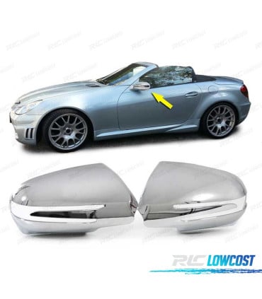 CARCASAS ESPEJO PARA MERCEDES SLK R171 08-11 CROMO
