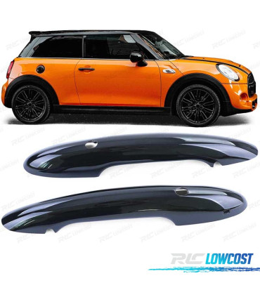 CARCASA TIRADOR PUERTA MINI F55 F56 F57 NEGRO BRILLO KEYLESS GO