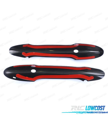 CARCASA TIRADOR PUERTA MINI F55 F56 F57 NEGRO BRILLO KEYLESS GO