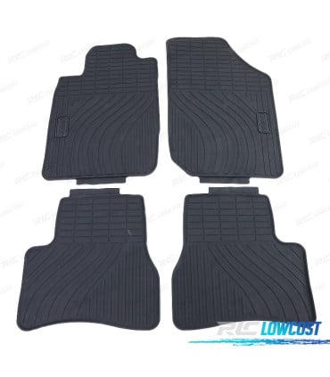 ALFOMBRILLAS GOMA PEUGEOT 207 WA WC WK 06-14 4 PIEZAS